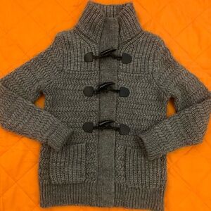 Gray Women's Toggle Knit Jacket